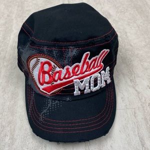 Baseball mom hat cadet cap bling